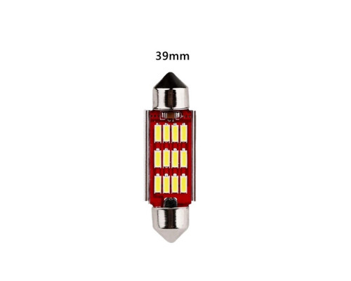 T4522 Автомобильная светодиодная лампа FS C5W 4014 12SMD 39мм 1шт