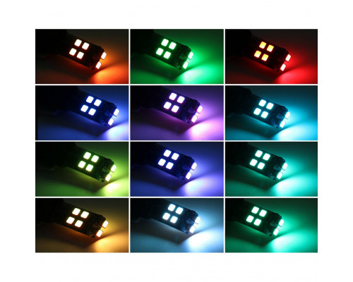 T4509 Авто лампы RGB с контроллером T10 3535 10SMD