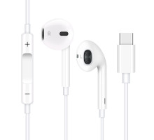 T0789 Наушники в боксе iPhone проводные разъем Type C