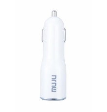 T2132 Авто зарядное устройство в прикуриватель на 2 гнезда USB + кабель MUJU MJ-C05