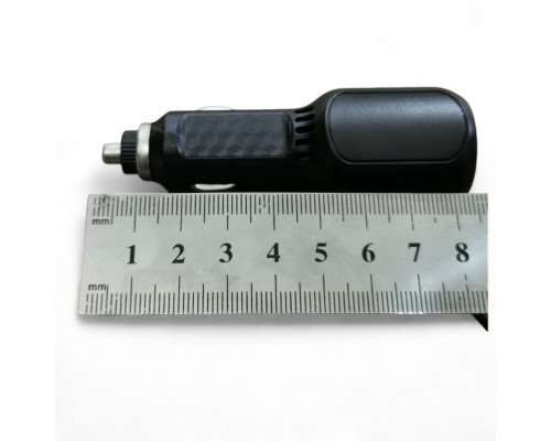 T2469 Автомобильное зарядное устройство с кабелем 2 USB + miniUSB