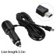 T2469 Автомобильное зарядное устройство с кабелем 2 USB + miniUSB