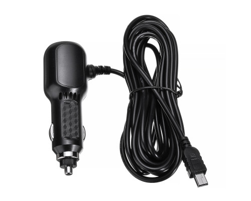 T2469 Автомобильное зарядное устройство с кабелем 2 USB + miniUSB