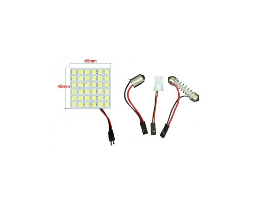 T4528 Светодиодная лампа для салона Автомобиля 36 SMD 5630 T10 BA9S