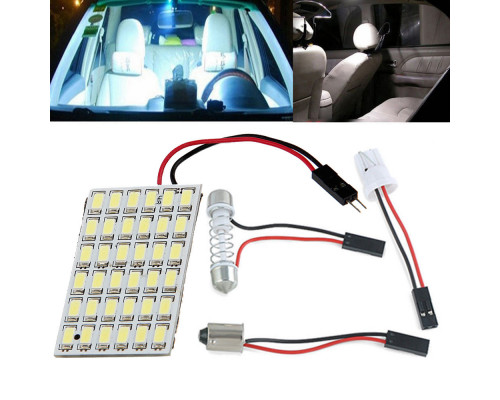 T4528 Светодиодная лампа для салона Автомобиля 36 SMD 5630 T10 BA9S