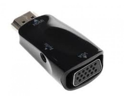 T2317 Переходник VHC1 конвертер HDMI2VGA+ Jack коннектор HDMI в VGA  в монитор ноутбука ПК HDMIVGA