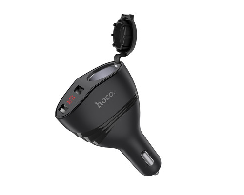 T4956 HOCO Z34 Черный ЗУ в прикуриватель USB (5B,3100mA)