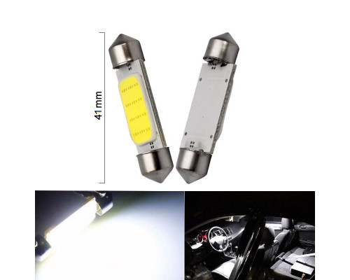 T4534 Светодиодная авто лампа 41mm C10W C5W 12SMD