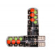 T4482 Лампа T10 RGB LED W5W с пультом управления AVL001