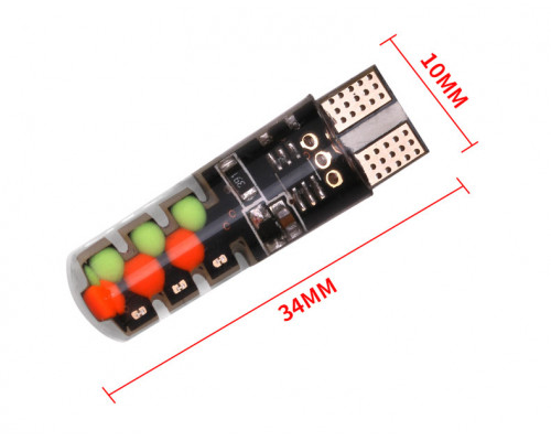 T4482 Лампа T10 RGB LED W5W с пультом управления AVL001