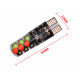 T4482 Лампа T10 RGB LED W5W с пультом управления AVL001