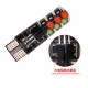 T4482 Лампа T10 RGB LED W5W с пультом управления AVL001