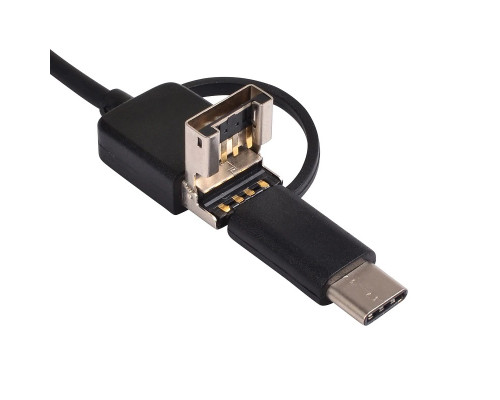 T4882 Эндоскоп 3 в 1(Type-c, Micro, USB) OT - SME13  7мм 2м AN100op гибкий