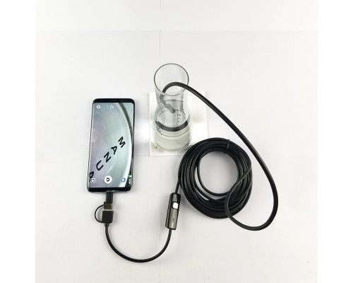 T4882 Эндоскоп 3 в 1(Type-c, Micro, USB) OT - SME13  7мм 2м AN100op гибкий