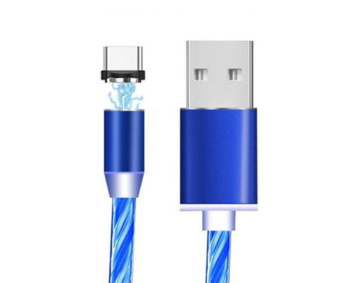 T4012 360-градусный светодиодный круглый магнитный кабель type-c
