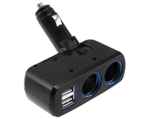 T4658 Разветвитель авто OLESSON 1637 (2 гнезда+2 USB)