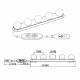 T5145 Огонек OG-LDP13 Подсветка для зеркала (5шт,USB)