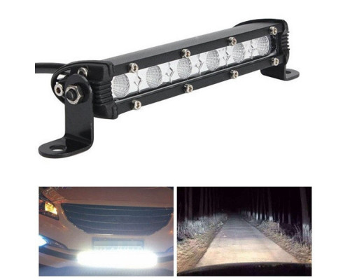 Т0147 Прожектор автомобильный 18w 19см 6 Led