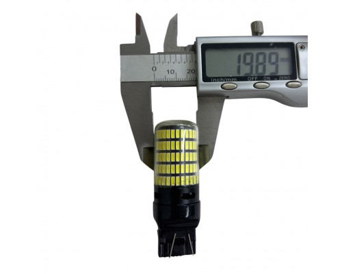 T5566 Авто лампа БЕЛЫЙ 6000K T20 7443 W21 5W 150SMD 2шт