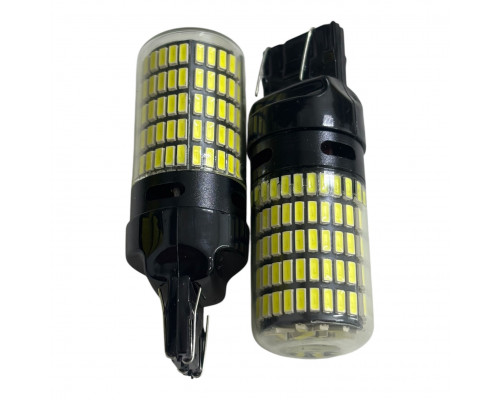 T5566 Авто лампа БЕЛЫЙ 6000K T20 7443 W21 5W 150SMD 2шт