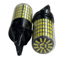 T5566 Авто лампа БЕЛЫЙ 6000K T20 7443 W21 5W 150SMD 2шт
