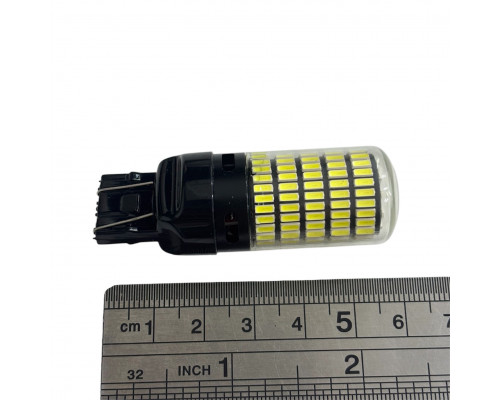 T5566 Авто лампа БЕЛЫЙ 6000K T20 7443 W21 5W 150SMD 2шт