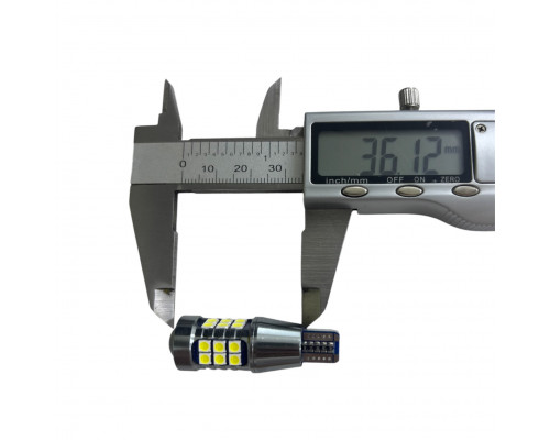 T5569 Авто лампа БЕЛЫЙ T15 W16W led+линза 2шт