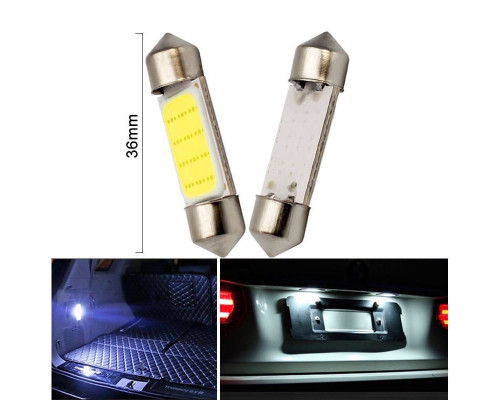T4532 Светодиодная авто лампа 36mm C10W C5W 12SMD