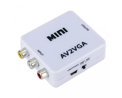 T5051 AV2VGA Адаптер, преобразователь, конвертер AV (RCA) в VGA