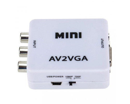 T5051 AV2VGA Адаптер, преобразователь, конвертер AV (RCA) в VGA