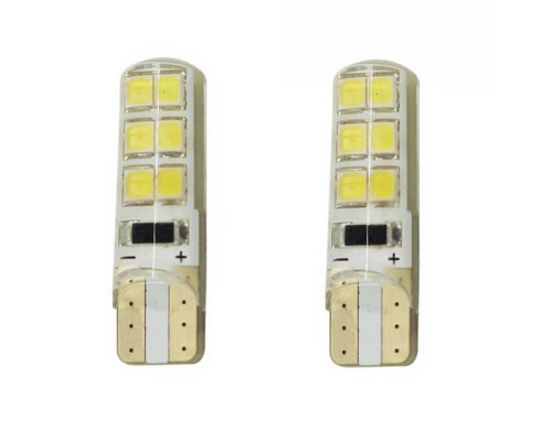 T4523 Автомобильные LED лампы T10 W5W 12SMD 2835 2шт
