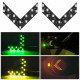 T4527 LED повторитель для зеркала автомобиля, указатели поворота 14SMD Белый (комплект 2шт).