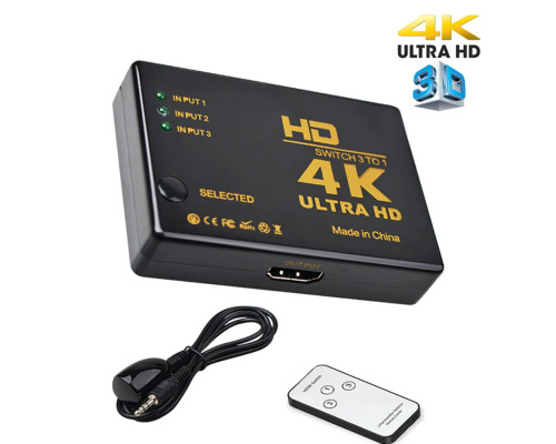 T5046 Коммутатор HDMI на 3 порта HD-003 (+ пульт)