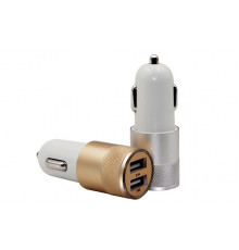 T1559 Авто зарядное устройство в прикуриватель на 2 гнезда USB  AV-343
