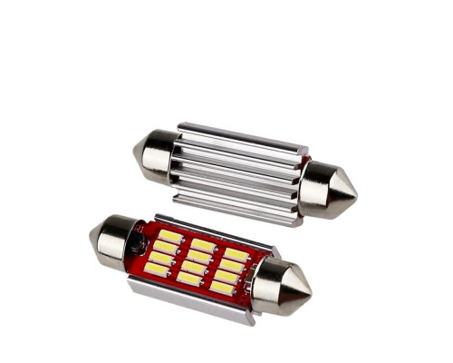 T4521 Автомобильная светодиодная лампа FS C5W 4014 12SMD 41мм 1шт