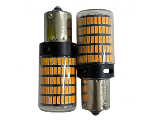 T5567 Авто лампа ОРАНЖЕВЫЙ 1156 Р21W 12-24V 150SMD 2шт