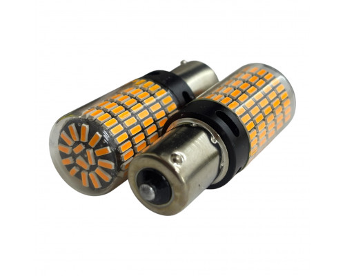 T5567 Авто лампа ОРАНЖЕВЫЙ 1156 Р21W 12-24V 150SMD 2шт