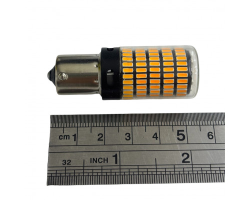 T5567 Авто лампа ОРАНЖЕВЫЙ 1156 Р21W 12-24V 150SMD 2шт