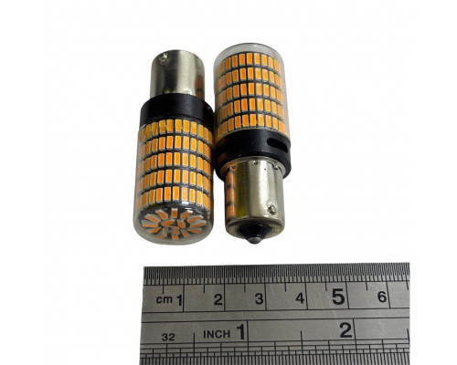 T5567 Авто лампа ОРАНЖЕВЫЙ 1156 Р21W 12-24V 150SMD 2шт