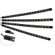 T5374 Автомобильная RGB лента BT 18 LED светодиодная подсветка в салон авто ног цветомузыка пульт ваз