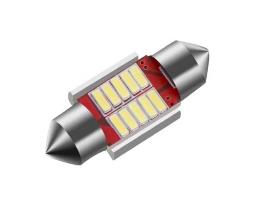 T4519 Автомобильная светодиодная лампа FS C5W 4014 12SMD 31мм 1шт