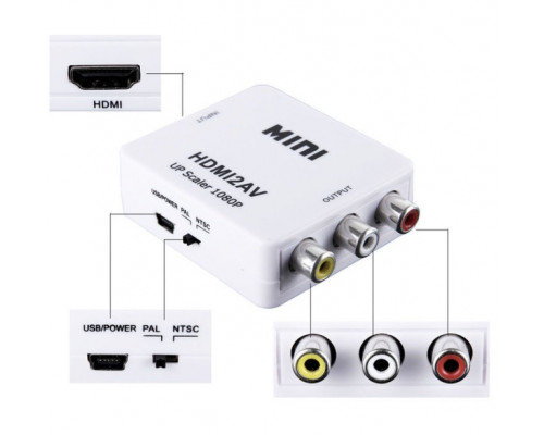 T3621 MINI конвертер HDMI в AV RCA HDMI2AV