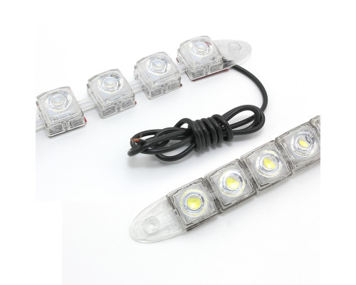 T4513 Дневные ходовые огни гибкие 10 LED 12 В (Белые) 2шт