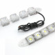 T4513 Дневные ходовые огни гибкие 10 LED 12 В (Белые) 2шт