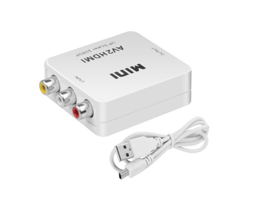 T5047 Адаптер, Конвертер AV (RCA) в HDMI, MINI  AV2HDMI