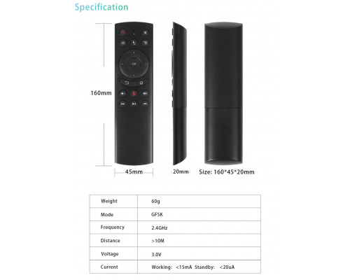 T4473 Универсальный пульт Air Remote Mouse L8 G20S