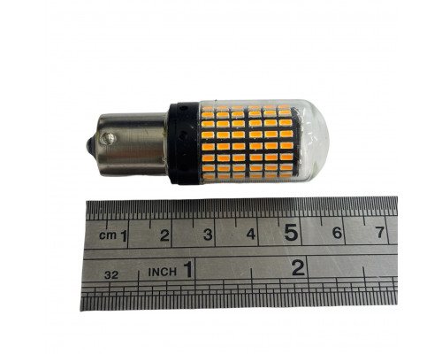 T5563 Авто лампа ОРАНЖЕВЫЙ 1156 Р21W 12-24V 3600LM 2шт