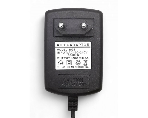 T5513 Адаптер питания AC-DC 30V 0,8A 5.5x2.5mm (200шт/к)