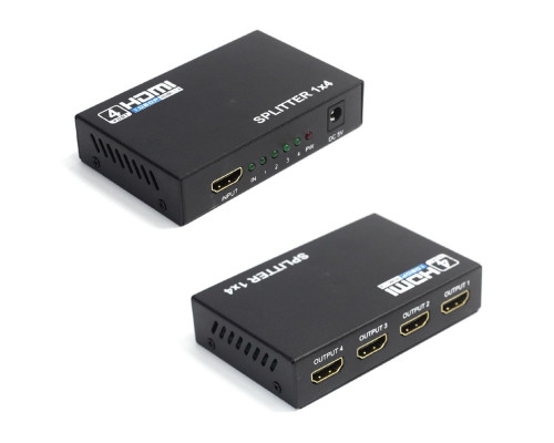 T5053 Разветвитель, сплиттер1x4 HDMI Splitter v1.4