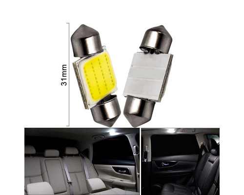 T4531 Светодиодная авто лампа 31mm C10W C5W 12SMD